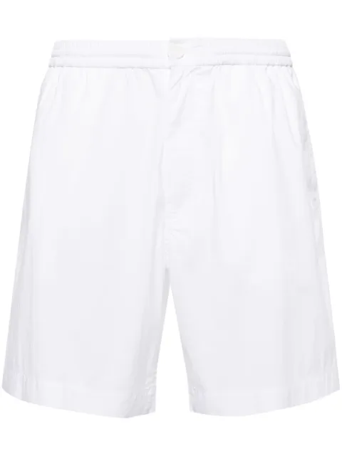 ASPESI elasticated-waist poplin shorts White CQ35P076