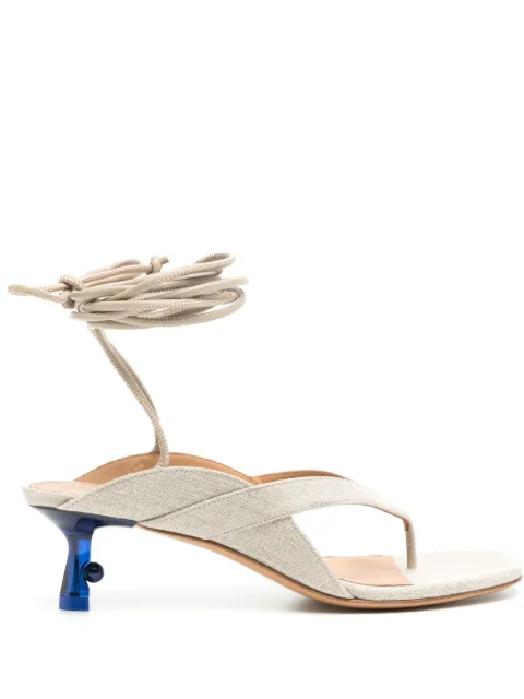 Off-White Lollipop 50mm sandals Neutrals OWIH057S24FAB0010546