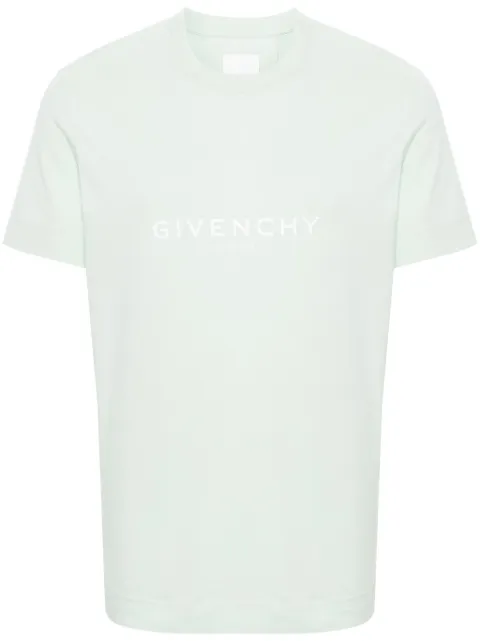 Givenchy logo-print cotton T-shirt Green BM71653Y6B