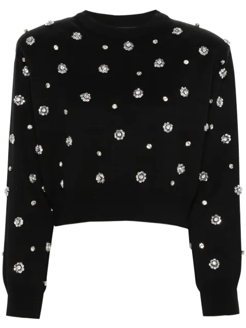 ROTATE BIRGER CHRISTENSEN sequin-embellished jumper Black 112282100