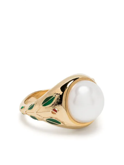 Casablanca pearl signet ring Gold JW08801