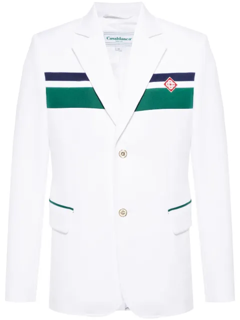Casablanca Casablanca striped blazer White MS24JK263