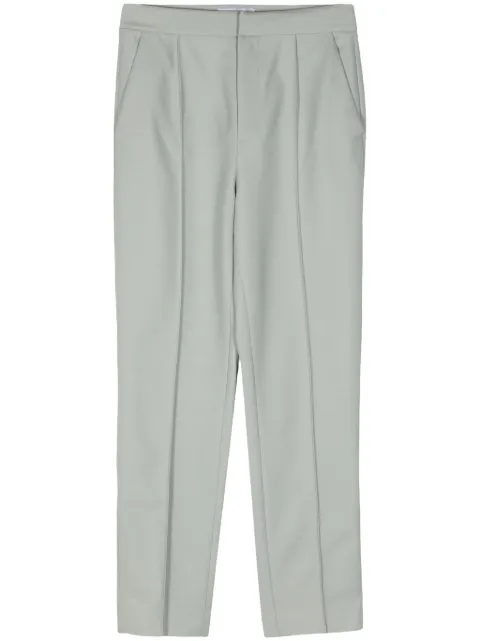 Dice Kayek pleat-detail tapered trousers Green SS24P350
