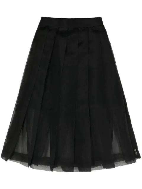 Undercover pleated A-line skirt Black UC1D16032