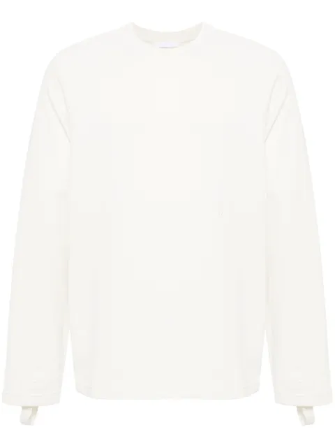 Helmut Lang crew-neck cotton jumper Neutrals O01HW510