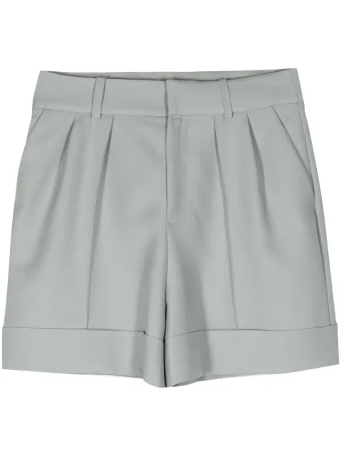 Dice Kayek high-rise virgin wool-blend shorts Green SS24P348