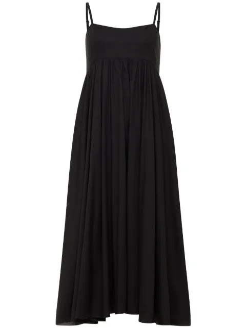 AZEEZA Rachel poplin midi dress Black RACHELMIDIPOPBLK