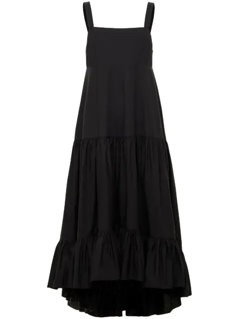 AZEEZA Griffon poplin midi dress Black GRIFFONMIDIPOPBLK
