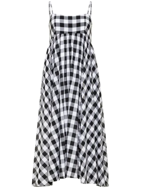AZEEZA Rachel gingham midi dress Black RACHELMIDIGINGBW