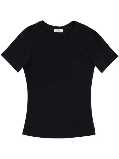 A.L.C. Paloma ribbed cotton T-shirt Black 8KTOP00756