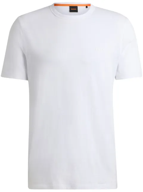 BOSS cotton jersey T-shirt with logo detail White 50508243