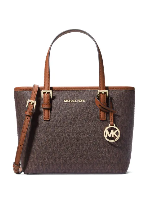 Michael Michael Kors small Jet Set monogram-print tote bag Brown 35T9GTVT0B
