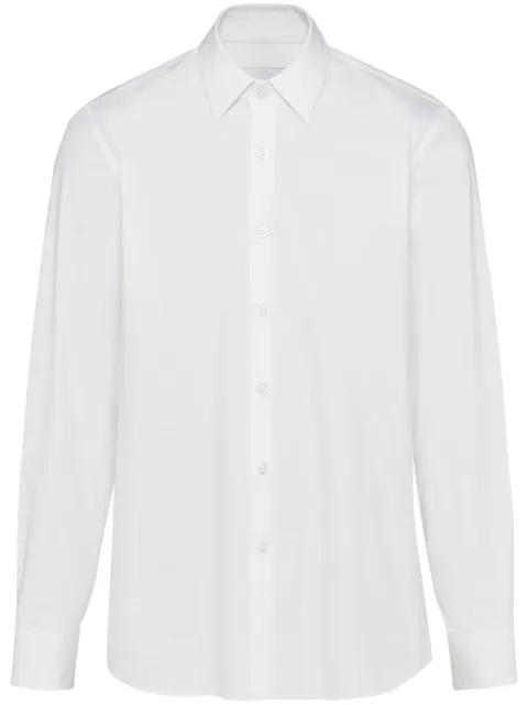 Prada long-sleeve cotton shirt White UCM608SOOO10HT