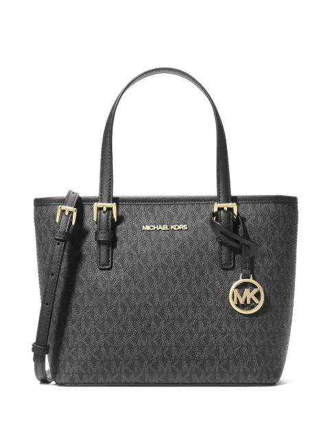 Michael Michael Kors small Jet Set monogram-print tote bag Black 35T9GTVT0B