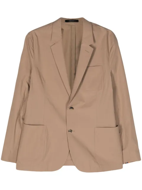 Paul Smith single-breasted cotton blazer Neutrals M1R1994M01673