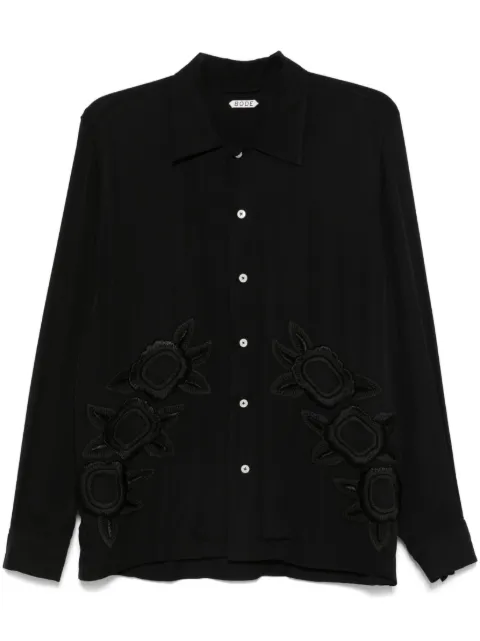 BODE Daffodil shirt Black MRF24SH009