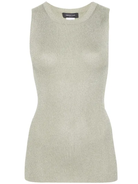 Fabiana Filippi ribbed-knit tank top Green MAD264F065