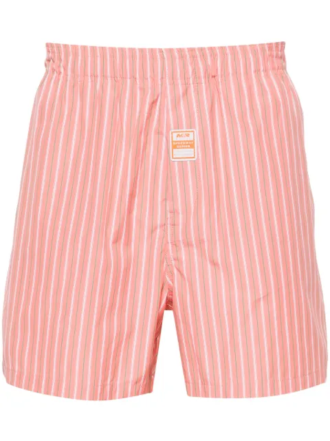Martine Rose striped mid-rise deck shorts Pink MRSS24832A