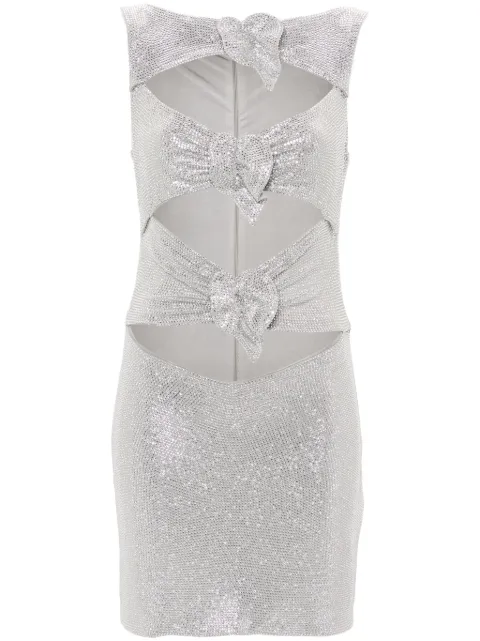Giuseppe Di Morabito rhinestone-embellished mini dress Silver 02SSDR360FC02302