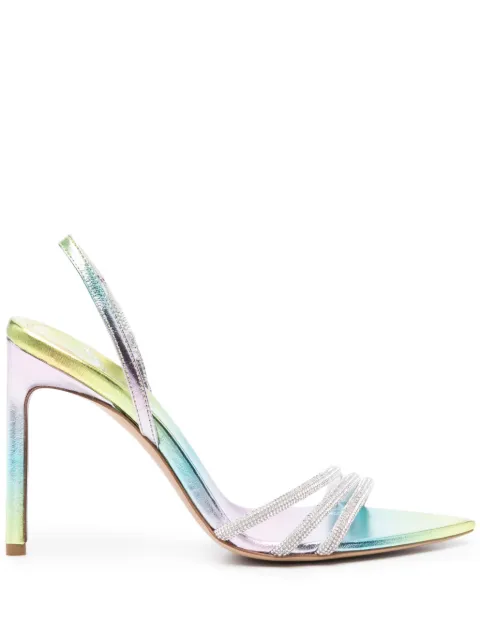 BETTINA VERMILLON Roxy 105mm sandals Silver SS24009