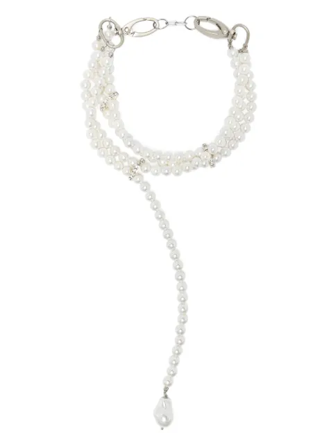 Atu Body Couture x Shir Fine Jewellery bead-chain choker White AT24077