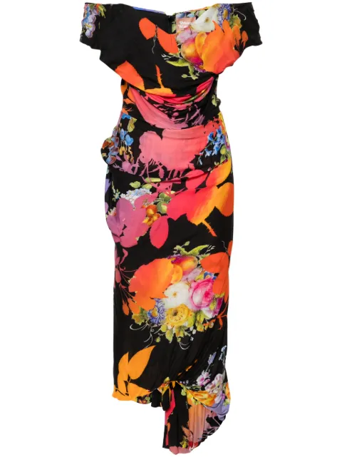 Vivienne Westwood Pre-Owned 2013-2014s Cocotte floral-print dress Black VIWE1500KT