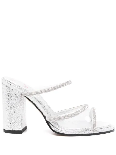 BETTINA VERMILLON 85mm Carmen sandals Silver SS24040