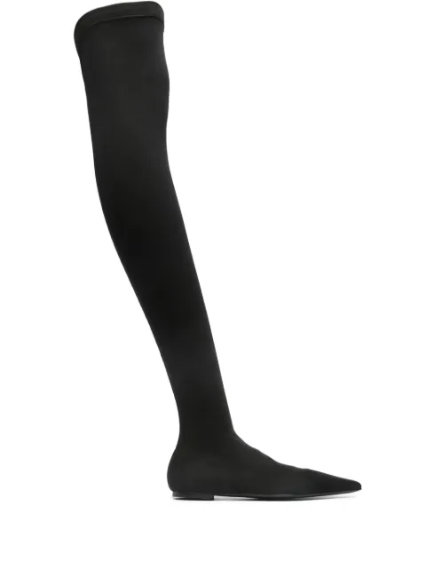 Dolce & Gabbana thigh-high flat boots Black CU1115AV59080999