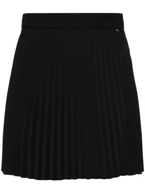 NISSA mid-rise pleated mini skirt Black F15062BLACK
