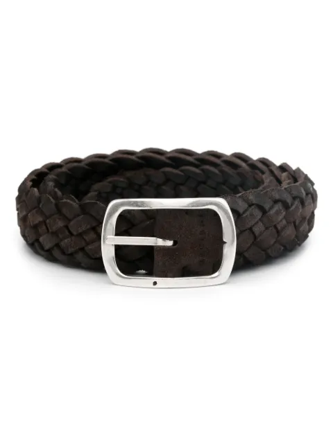Orciani braided leather belt Brown U08169HDB