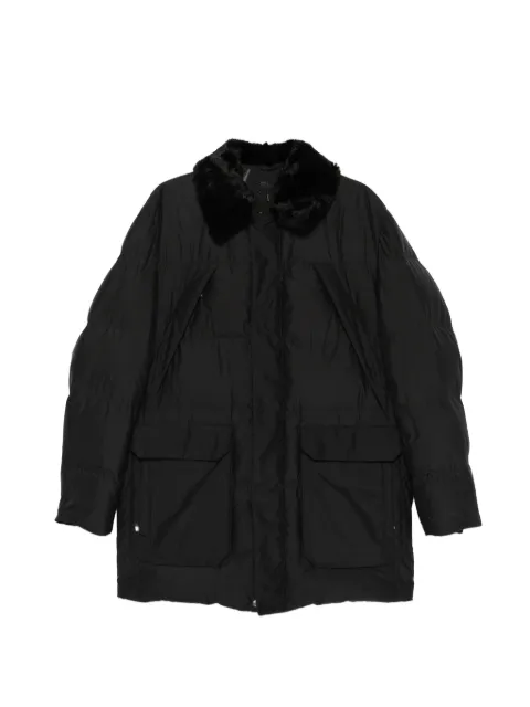 Corneliani fur collar pocket jacket Black 8425109813106
