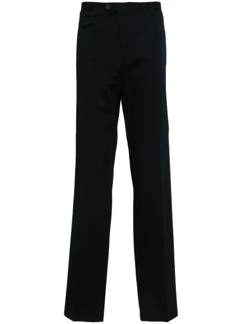 Corneliani slim-fit cotton trousers Blue 421841145002