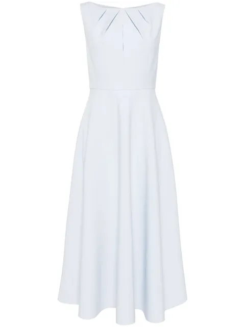 Roland Mouret crepe midi dress Blue RMSS24034MBLB