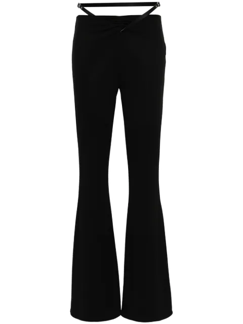 Courrèges belted bootcut trousers Black 224JPA197JS0066