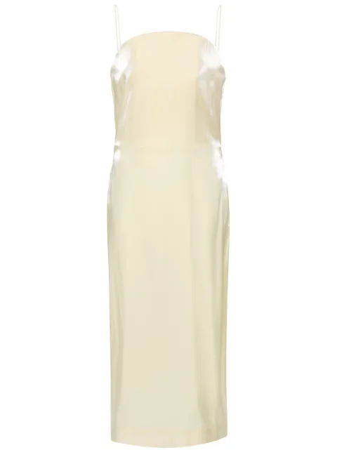 Jacquemus La Robe Carino midi dress Yellow 241DR1281553205
