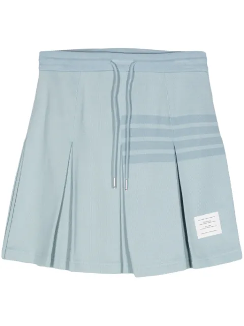 Thom Browne 4-Bar knitted pleated skirt Blue FJK110AJ0051
