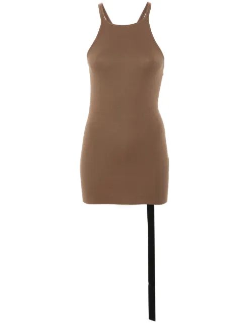 Rick Owens DRKSHDW racerback organic cotton tank top Brown DS01D1119RN