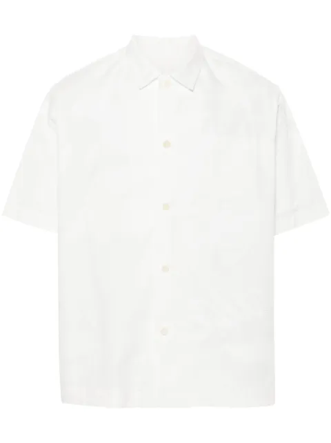 sacai embroidered-design button-up shirt White 03282M