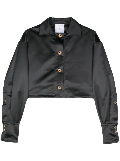 Patou satin cropped jacket Black JA0400164