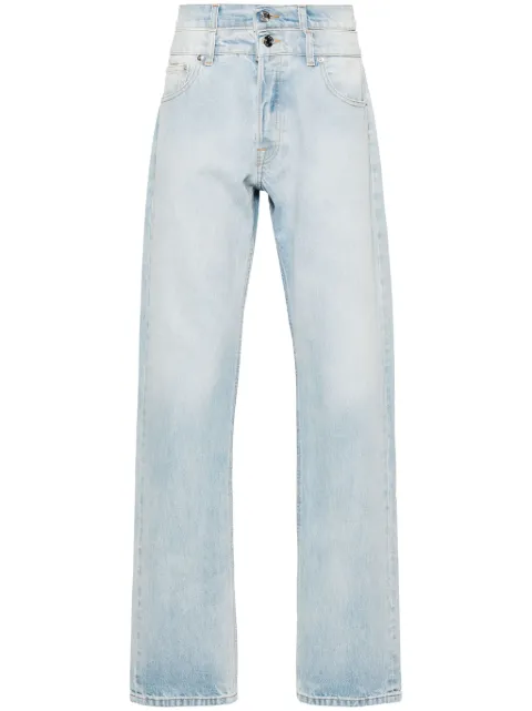 VTMNTS double-waistband straight-leg jeans Blue VL20PA300L