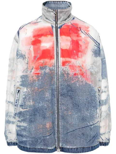 Diesel D-Krap devoré-effect jacket Blue A13640068NJ