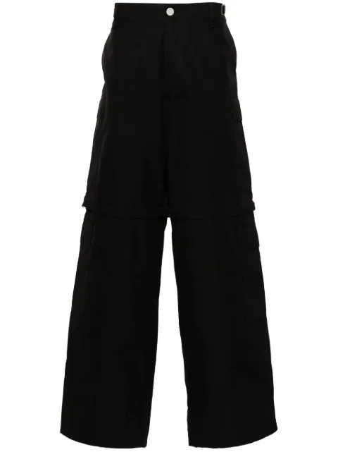 VTMNTS loose-cut cargo pants Black VL20PA360B