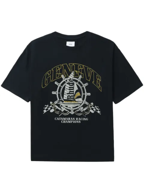 RHUDE Geneve Catamaran cotton T-shirt Black RHSS24TT06012610