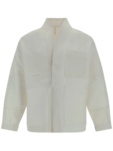 MORDECAI shawl-lapel wrap jacket Neutrals 24E96MRU05