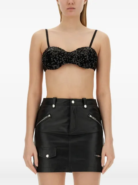MOSCHINO JEANS sequin-embellished top Black 14043769