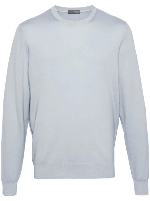 Drumohr crew-neck merino jumper Blue D0D103A
