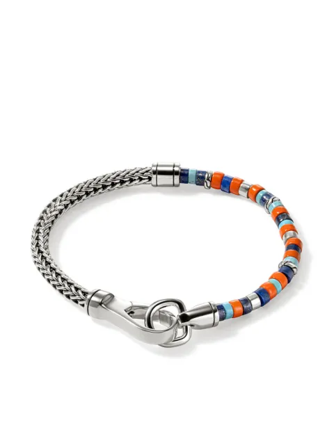 John Hardy sterling silver lapis lazuli and turquoise heishi bracelet Silver BUS9012521ORLPZTQ