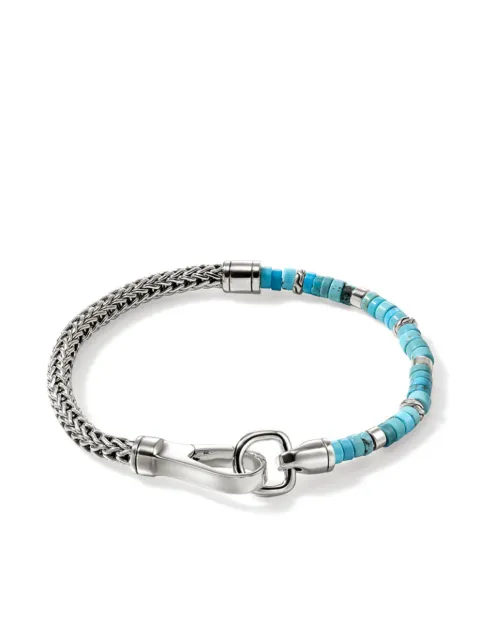 John Hardy sterling silver turquoise heishi bracelet Silver BUS9012521TQ