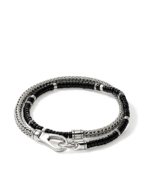John Hardy sterling silver black onyx heishi bracelet Silver BUS9012551BON