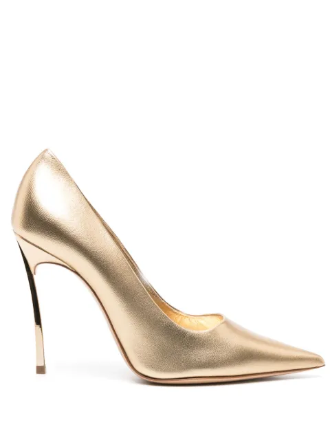 Casadei Blade metallic pumps Gold 1F940X100MFLASH1300